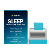 Ausreson OEM Bandes buvables personnalisées avec logo, véganes, sans sucre, à la mélatonine et aux vitamines, pour le sommeil