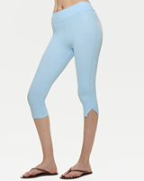 Pantalon de yoga extensible respirant à ourlet fendu et coupe ajustée pour femme, conception personnalisée en gros