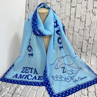 Écharpes de sororité personnalisées, dernières tendances, avec lettres grecques, organisations Zeta Phi Beta Delta Alpha Sigma Gamma Rho J&J, parfaites pour les cadeaux