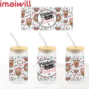 Imaiwill Technology High Adhesive Uv Dtf Wraps For Cups Teacher Designs Uv Dtf Cup Wrap Transparent Film Waterproof