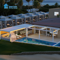 Pergola de jardin en aluminium Sweet Home 12x12 pieds, moderne, avec toit à lattes, gazebo, pavillon, écologique, autoportante, antirouille