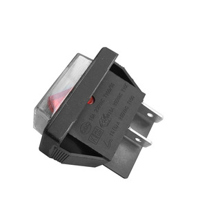 Interrupteur à bascule 16A 250VAC T100/55 IP65 étanche en forme de bateau pour accessoires d'aspirateur - Product Image 2
