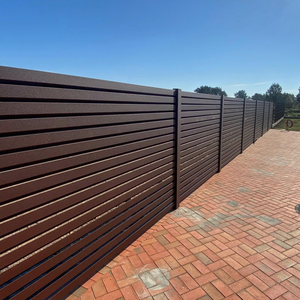 Su misura <span class=keywords><strong>legno</strong></span> materiale composito di plastica WPC pannelli di recinzione e <span class=keywords><strong>pali</strong></span> 6ft h x8ft w vinile <span class=keywords><strong>legno</strong></span> plastica privacy - Product Image 1