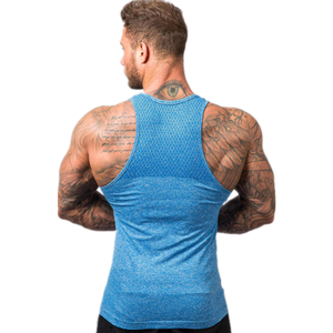 Chaleco sin mangas de Fitness personalizado para hombre, camiseta sin mangas deportiva de Color sólido transpirable cómoda, personalidad de hombre musculoso a la moda - Product Image 3