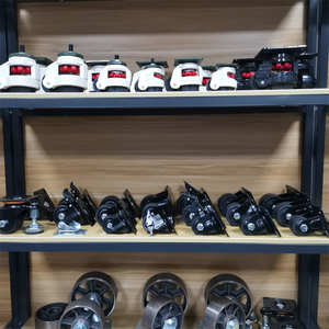 CMCL Hoch leistungs rollen Räder <span class=keywords><strong>Nylon</strong></span> Low Profile <span class=keywords><strong>Caster</strong></span> 3 Zoll Pa Universal Mit Brems rolle - Product Image 2