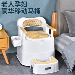 Portable Elevated Toilet Seat With Armrests Plastic 250 Kg Capacity For Seniors Pregnant Women And Children - Product Image 3