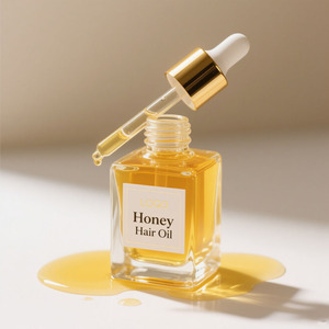Private Label Honey <b>Hair</b> Oil Moisturizing Strengthening Split End Repair <b>Serum</b> - Product Image 6