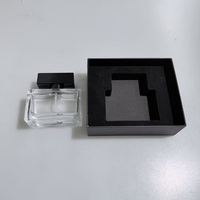 Boîte cadeau en papier de luxe pour échantillons de parfum, impression UV personnalisée en gros, tiroir noir