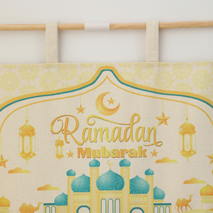 Calendrier de l'Avent du Ramadan en coton et polyester, décoration murale pour l'Aïd, organisateur de compte à rebours pour les festivités familiales, vente chaude - Product Image 5