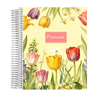 Agenda quotidien A4 relié rigide 2027, impression personnalisée, journal de vie, planificateur hebdomadaire, carnet avec fermeture élastique