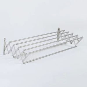 TGYW Séchoir à <span class=keywords><strong>linge</strong></span> mural pliable en acier inoxydable de 80 cm, gain de place, avec 7 barres - Product Image 5