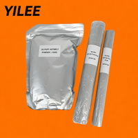 Film DTF réfléchissant argenté 3D YILEE avec poudre thermofusible 3D en relief, rouleau de 30 cm x 100 m pour vêtements personnalisés, nouveauté
