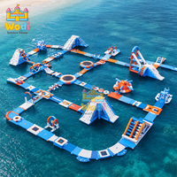 Parque Acuático Inflable Interactivo Expandible para Resorts de Verano