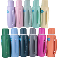 Termos vakum, termos Stainless Steel portabel 1,0l & 2,2 L dinding ganda 12-24 jam isolasi termal ramah lingkungan berkemah