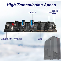 Panel frontal de ordenador, Hub PCB electrónico ODM hembra o macho USB 3,0, 2 puertos, Cable de alimentación, funda de PC, venta directa de fábrica