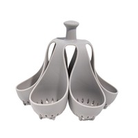 Cuiseur à œufs en silicone résistant aux hautes températures, accessoire pour aliments pour bébés, plateau à œufs 4/6 trous, outil de cuisine, support créatif pour la cuisson des œufs