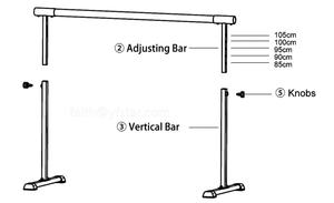 <span class=keywords><strong>Barre</strong></span> de Ballet en bois autoportante, pôle de danse de Ballet de 150CM, <span class=keywords><strong>barre</strong></span> de Ballet <span class=keywords><strong>Portable</strong></span> pour la maison, enfants et adultes - Product Image 6
