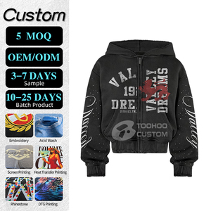 เสื้อฮู้ดดี้วินเทจสไตล์ย้อมสีแบบแอซิดวอช 400GSM หนานุ่ม ทรงบ็อกซี่ สำหรับผู้ชาย สตรีทแวร์ ผ้าฝ้ายเฟรนช์เทอร์รี่ 100% แบบเรียบ ไซส์ใหญ่พิเศษ - Product Image 1