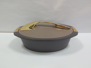 Juego de Servicio de Lujo para Banquetes, Olla Térmica Aislada de 4L, 5L y 6L con Acabado Mate y Asas Doradas, 3 Piezas - Product Image 6