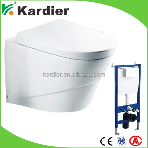 Wall mounted Hot sale Bathroom Ceramic flush toilet for concealed cistern