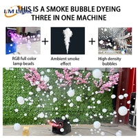 DMX512/télécommande 1500W/3000W RGBW Led machine à bulles de fumée pour DJ club fête de mariage scène brouillard machine à bulles