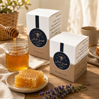 Boîte cadeau pour miel, emballage personnalisé en carton pour pot de miel, impression de logo en feuille d'or pour l'affichage en magasin