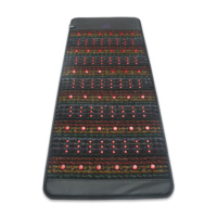 Luxuryade B190 Tapis Chauffant à Ions Négatifs FIR en Cristal d'Améthyste, Matelas Infrarouge Thérapeutique avec Lumière Rouge Photon et PEMF