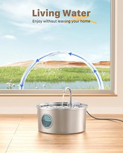<span class=keywords><strong>Fontaine</strong></span> à <span class=keywords><strong>eau</strong></span> automatique <span class=keywords><strong>pour</strong></span> animaux de compagnie, en plastique de haute qualité, écologique, à quadruple <span class=keywords><strong>action</strong></span>, <span class=keywords><strong>pour</strong></span> chats - Product Image 6