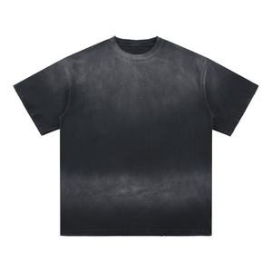 Wholesale High Quality 280GSM Heavyweight Cotton Oversized Unisex T Shirt <b>Bulk</b> Custom Logo Printing Plain Tee - Product Image 1