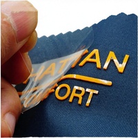 Étiquettes en silicone 3D personnalisées en relief - Étiquettes sans étiquette pour vêtements, sacs et chaussures, écologiques et sans PVC