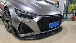 Lèvres avant 20-21 pour Audi RS6/<span class=keywords><strong>RS7</strong></span> <span class=keywords><strong>ABT</strong></span> Lèvres avant en fibre de carbone sèche (ensemble de 3 pièces) Pare-chocs de voiture - Product Image 6