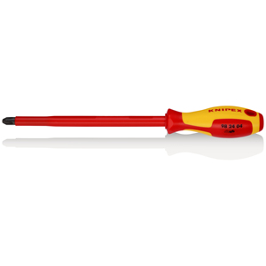 Destornillador Phillips Knipex con mango aislado de 100 mm para uso de electricistas - Product Image 1