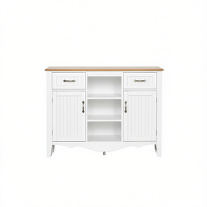 Aparador de Cocina, Mueble de Almacenamiento de Madera Estilo Rústico, Contenedor Rectangular para Alimentos, Organizador D0100HPFWQA - Product Image 1