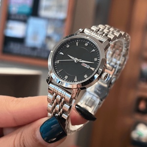 Reloj de Cuarzo Clásico con Esfera Redonda para Hombre y Mujer, con Correa de Acero Inoxidable, para Uso Diario y de Negocios, Longinesing - Product Image 4