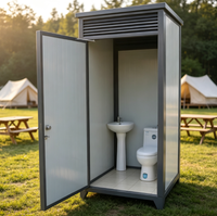 Toilettes préfabriquées portables, lavabo mobile, sanitaires écologiques pour extérieur, parcs, places publiques, chantiers temporaires