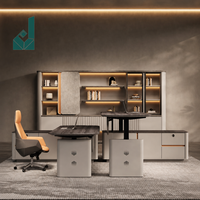 Bureau électrique relevable Boss Desk, durable, écologique, intelligent, à double moteur, design moderne et épuré, sensation haut de gamme pour le bureau