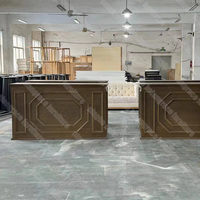 Nouveau design populaire en bois mariage événement bar table location bar en bois