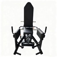 REYK REYK-G02 Appareil d'abduction de la hanche 3D multi-angles à charge par plaques en acier, pour la force des jambes et l'activation des fessiers, capacité maximale de charge utilisateur 300 kg