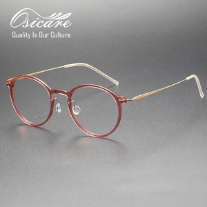 Monture <span class=keywords><strong>de</strong></span> lunettes optiques mixte pour hommes et femmes, en nylon ultra-léger, <span class=keywords><strong>plastique</strong></span> OEM, titane Lindbergh, <span class=keywords><strong>de</strong></span> marque <span class=keywords><strong>de</strong></span> créateur - Product Image 3