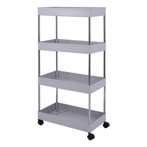 Étagère de rangement multi-niveaux Clever Living Tools, chariot portable en plastique à 4 niveaux pour cuisine, salle de bain, chambre - Product Image 5