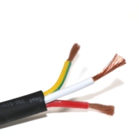 Kabel Daya RVV 12AWG 2/3/4 Inti Tembaga Terlilit PVC 300/500V untuk CCTV dan Sistem Keamanan