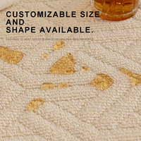 Nouveaux tapis en polyester minimalistes italiens personnalisables pour salon, tapis de table basse, avec un style luxueux et haut de gamme