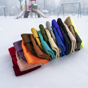 หมวกไหมพรมเด็กอ่อนแบบคลุมศีรษะและคอ ผ้าขนสัตว์เทียม อุ่นสบาย ป้องกันลม สำหรับเด็กผู้ชายและเด็กผู้หญิง - Product Image 1