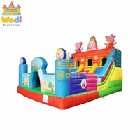 WODI Aire de jeux gonflable commerciale en PVC de qualité professionnelle 0,55 mm, château gonflable commercial pour enfants et adultes, OEM disponible