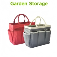 Sac de rangement pour outils de jardin, imperméable, grande capacité, pliable, avec clip ceinture, pour jardinage, usage domestique, extérieur, sac en toile pour outils de jardin