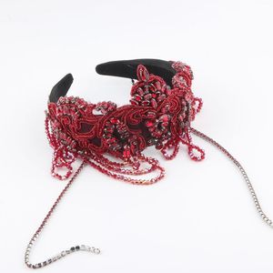 复古奢华水晶水钻发带 女士舞会发饰 - Product Image 4