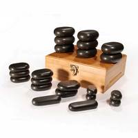 Ensemble de 22 mini pierres de massage corporel pierres de massage chaudes pierres de massage énergétiques