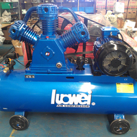 Petit compresseur à piston à entraînement par courroie à deux étages, compresseur d'air portable de 3 CV (2,2 kW) avec réservoir de 100 L
