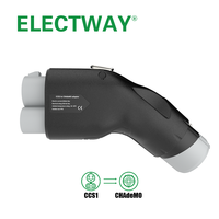 Adaptateur ELECTWAY neuf CCS1 vers CHAdeMO 250A 1000V DC pour recharge rapide, connecteur EV certifié UL, idéal pour véhicules électriques CHAdeMO