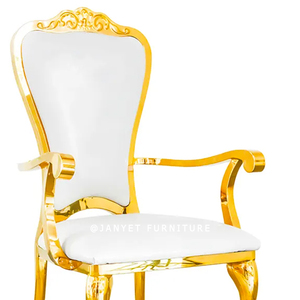 Accoudoir de <span class=keywords><strong>chaise</strong></span> <span class=keywords><strong>en</strong></span> acier inoxydable et or, livraison gratuite, accoudoir pour événement de mariage, offre spéciale - Product Image 5